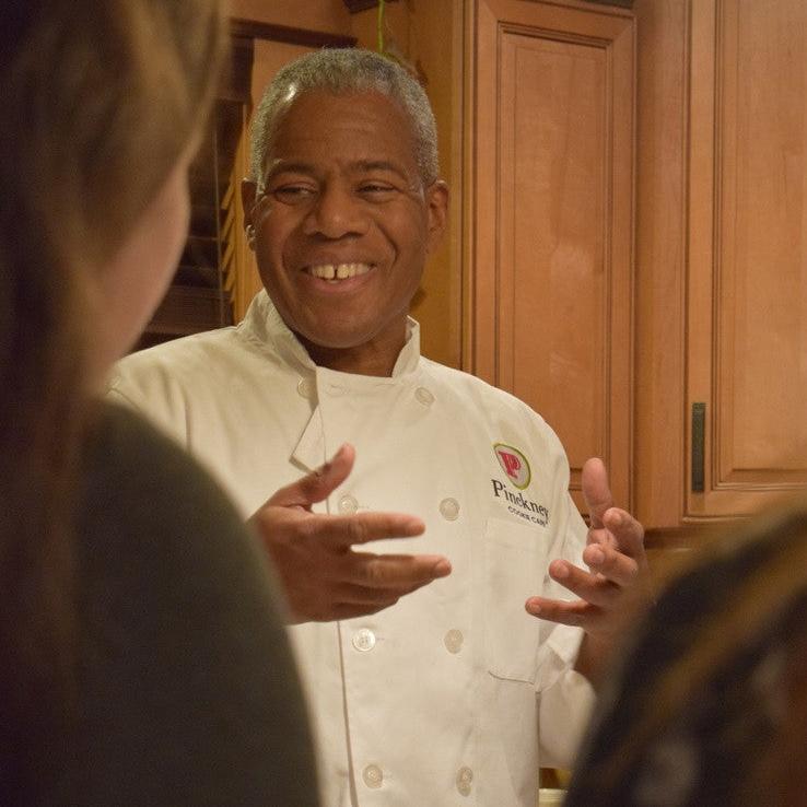 Michael Pinckney enjoying teaching class