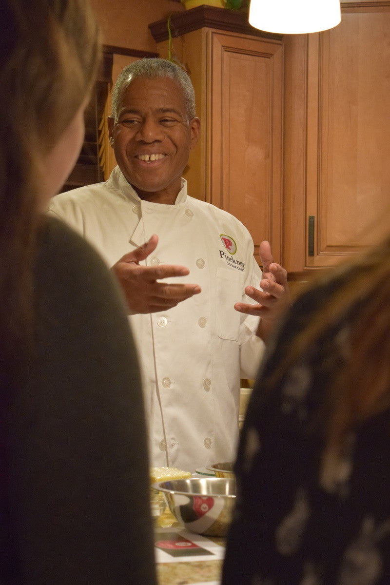 Michael Pinckney enjoying teaching class